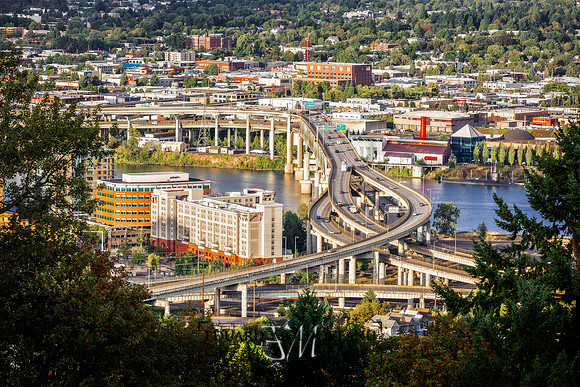Marquam bridge postcard