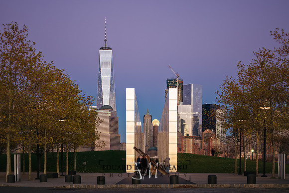 Empty Sky Memorial and a Supermoon