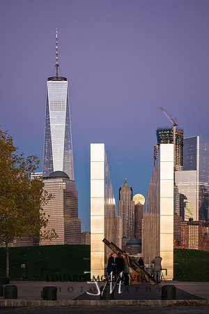 Empty Sky Memorial and a Supermoon 2