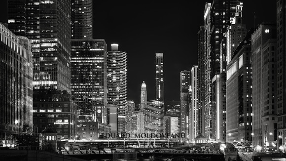 Chicago at night